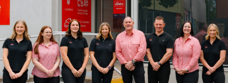 Elders insurance team members at Elders Insurance Bendigo office